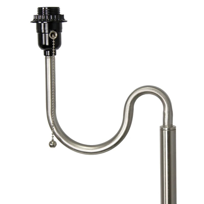 Simple Designs 57" 2 Tier Floor Lamp with USB & Outlet