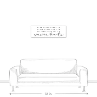 Sincere Hearts 12" x 36" Canvas Wall Art