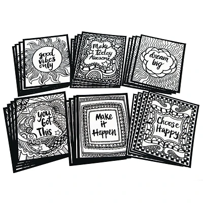 S&S® Worldwide Think Positive Velvet Art Posters, 24ct.