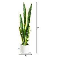 30in. Artificial Sansevieria Plant