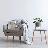 Stupell Industries Charming Rural Cow Portrait Floral Crown Throw Pillow 18" x 18"