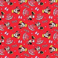 Disney® Minnie Mouse Red Go With The Bow Knit Fabric