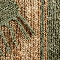 DII® Artichoke With Natural Jute Stripes Hand-Loomed Rug, 2ft. x 3ft.