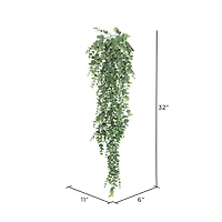 2.5ft. Green Hanging Mini Leaf Eucalyptus Bushes, 2ct.