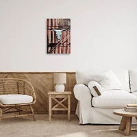 Stupell Industries Patriotic Cow Skull Canvas Wall Art