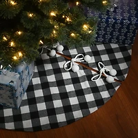 52" General Store Collection Black & White Plaid Tree Skirt