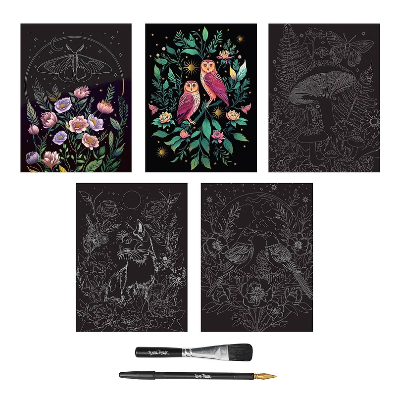 Brea Reese™ 9" x 12" Lunar Spring Scratch Art Paper Pad