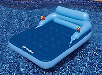 Solstice® 6.5ft. Inflatable Blue Malibu Pool Mattress