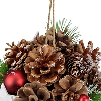 6" Pine Cones, Stars & Balls Ornament