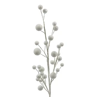 32" White Glitter Berry Stem by Ashland®