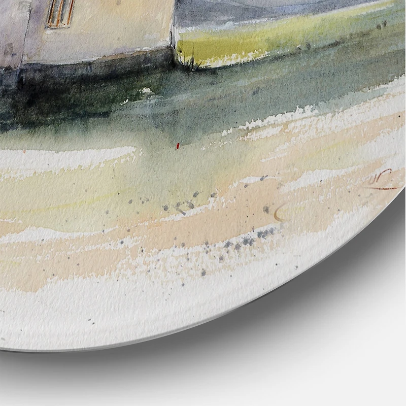 Designart - Rustic House On Mountain Top During Storm