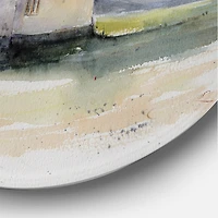 Designart - Rustic House On Mountain Top During Storm