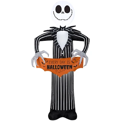 5ft. Airblown® Inflatable Disney Jack Skellington with Banner