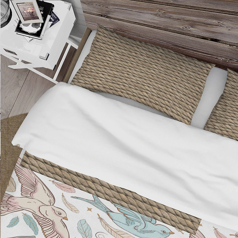 Designart 'Hemp Rope' Farmhouse Bedding Set