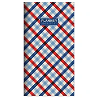 2026-2027 Patriotic Plaid Small Monthly Pocket Planner