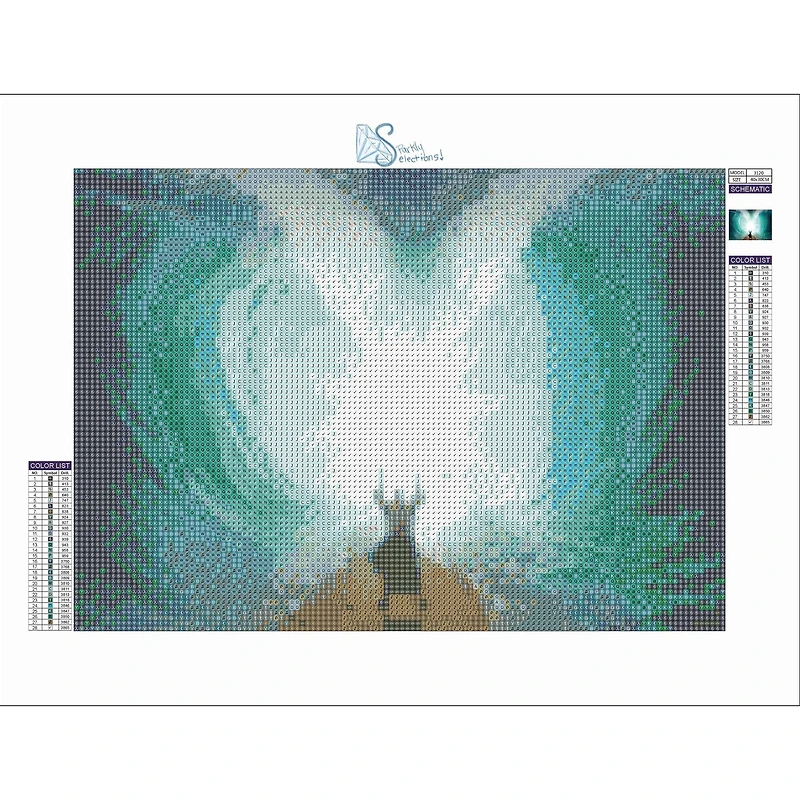 Sparkly Selections Parting the Red Sea Diamond Painting Kit, Round Diamonds
