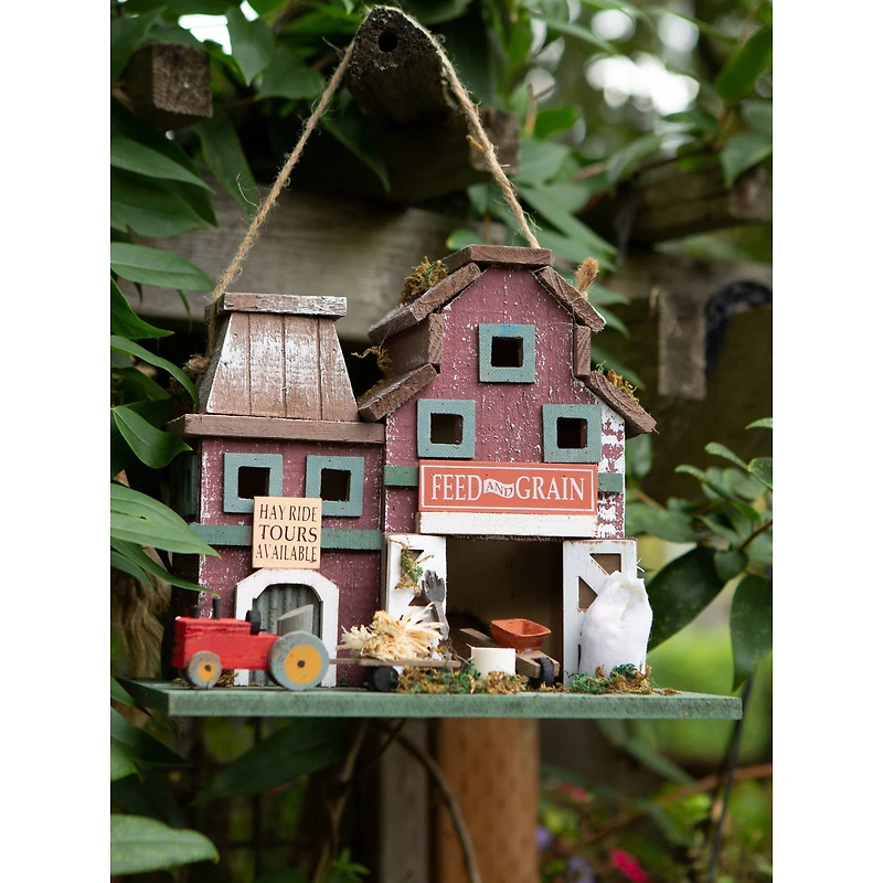 10.25" Rustic Farmstead Birdhouse