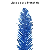 4ft. Pre-Lit Blue Artificial Tree in Burlap Sac, Clear Lights