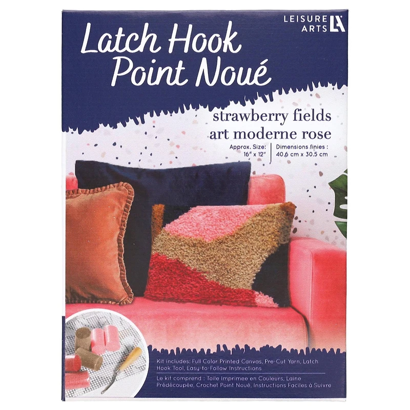 Leisure Arts® Strawberry Fields Latch Hook Kit