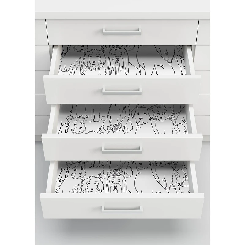 Wallpaper Black & White Paws On Peel & Stick Wallpaper