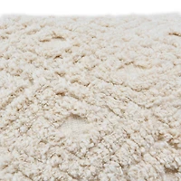 Hello Honey® Cream Cotton Tufted Pillow with Pom Poms