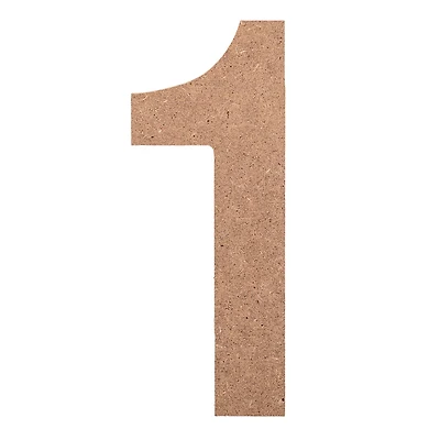 12 Pack: 5" Unfinished Wood Sans Serif Number by Make Market®