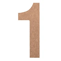 12 Pack: 5" Unfinished Wood Sans Serif Number by Make Market®