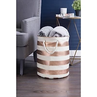 DII® Large Stripe Round Paper Bin