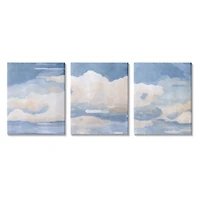 Stupell Industries Sky Blue Cloud Scape Traditional Nature Painting Canvas Wall Art