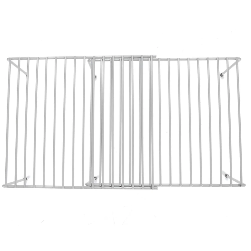 Mind Reader White Multi-Purpose Expandable Kitchen Counter & Cabinet Shelf Storage & Organization