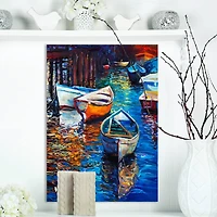 Designart - Boat over the lake