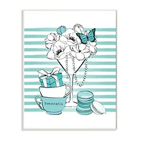 Stupell Industries Glass of Glam Fashion Illustration Designer Style Wall Plaque