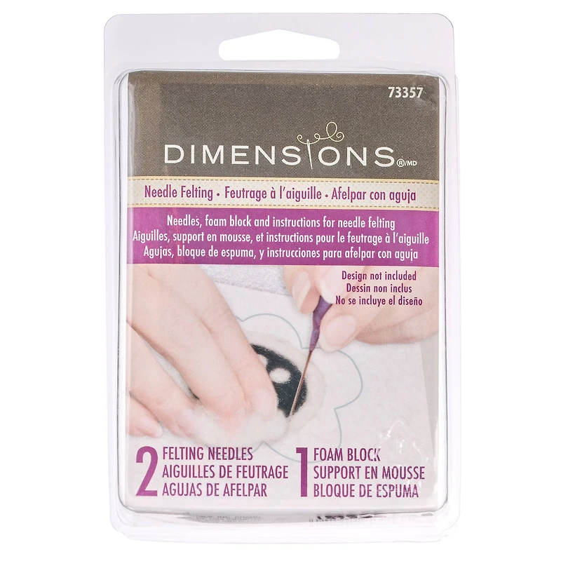 Dimensions® Feltworks® Felting Needles and Foam Block