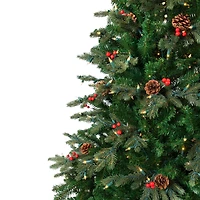 7.5ft. Pre-Lit Real Touch™ Mixed Noble Spruce Artificial Christmas Tree, Clear Lights