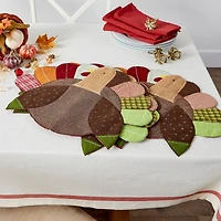 DII® Embroidered Turkey Placemat Set