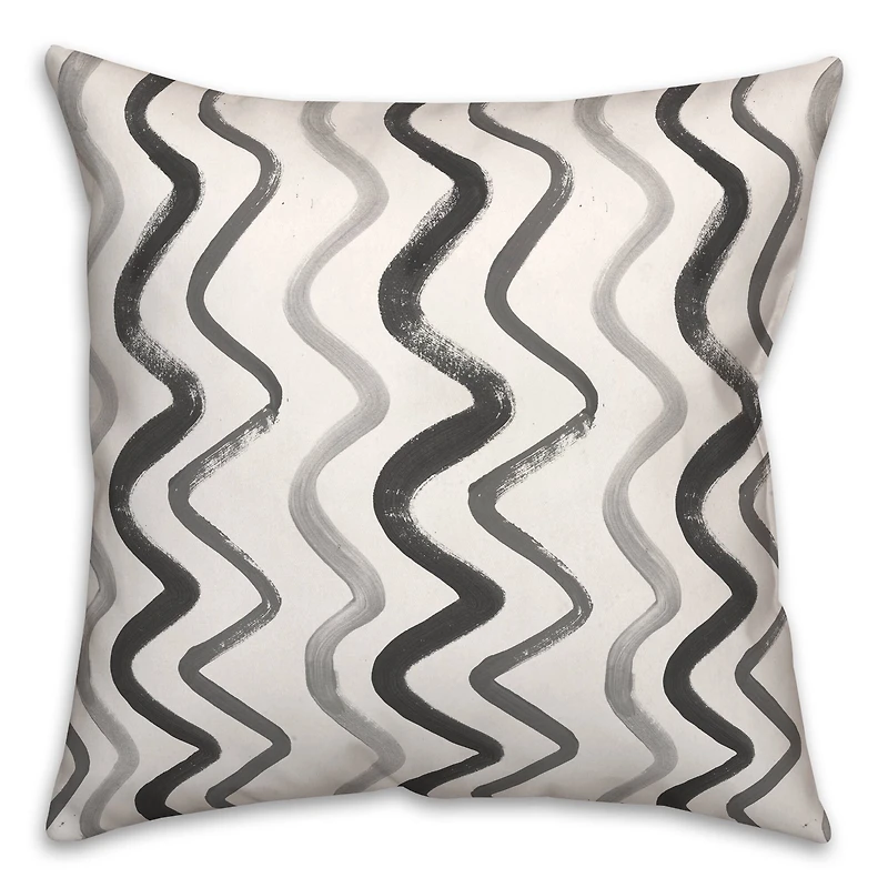 18" Squiggles Indoor/Outdoor Pillow