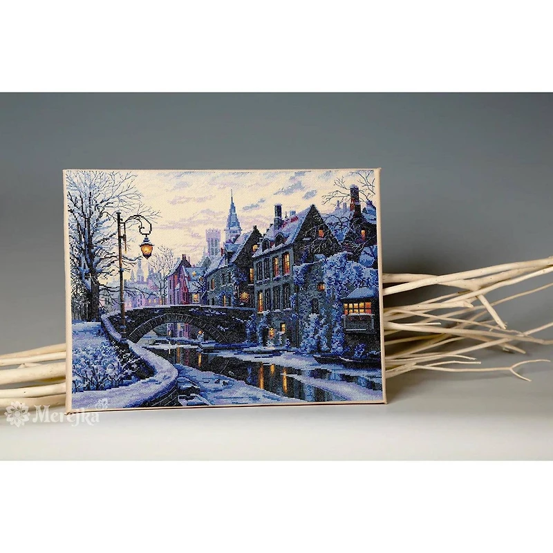 Merejka Winter Evening Counted Cross Stitch Kit
