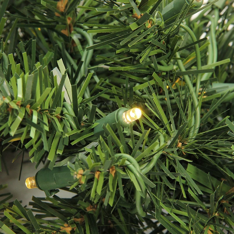 6ft. Pre-Lit Buffalo Fir Commercial Artificial Christmas Wreath