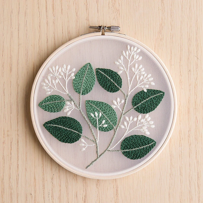 Leisure Arts® 6" Eucalyptus Embroidery Kit