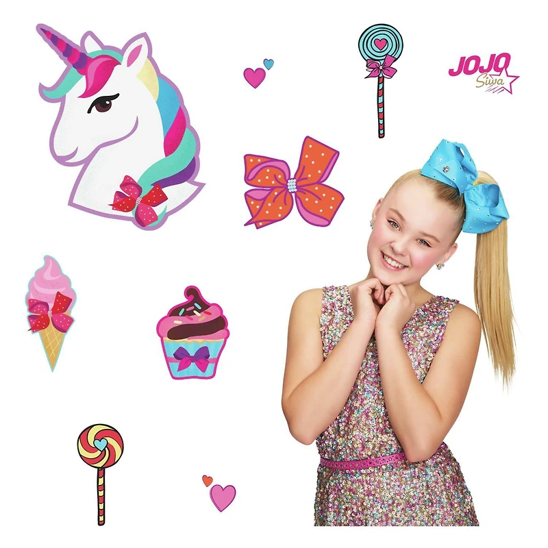 RoomMates Jojo Siwa Unicorn Dream Peek & Stick Giant Decals