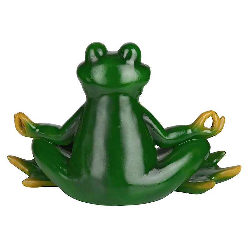 Design Toscano 12" Strike a Pose Zen Yoga Frog Statue
