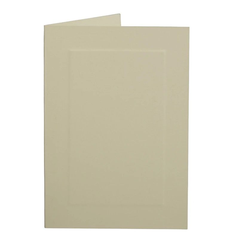 JAM Paper A1 Ivory Blank Foldover Cards with Panel