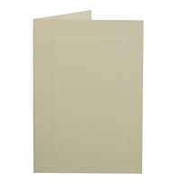 JAM Paper A1 Ivory Blank Foldover Cards with Panel