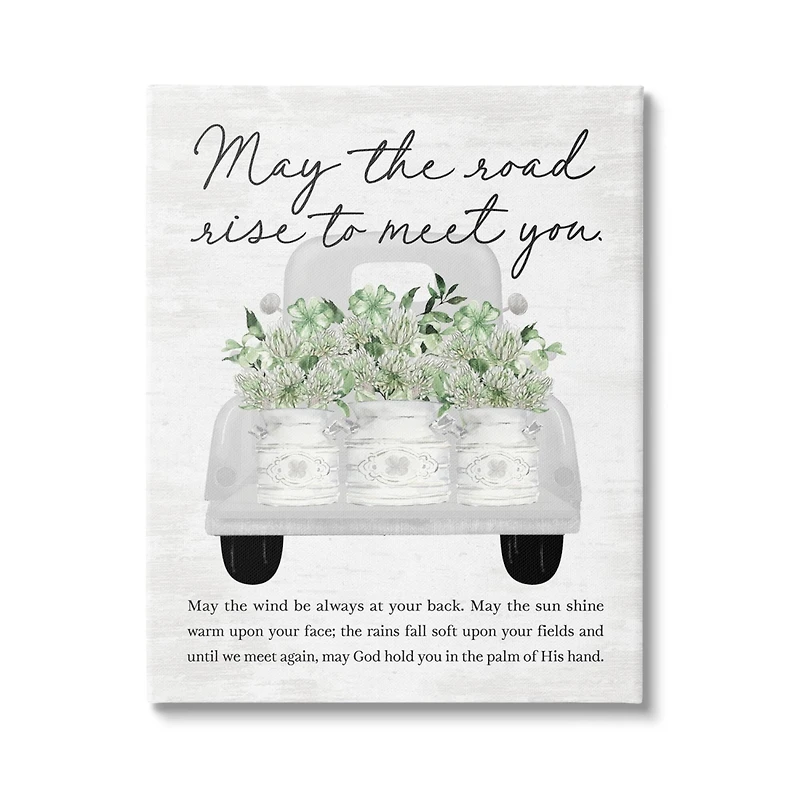 Stupell Industries Country Irish Proverb Canvas Wall Art