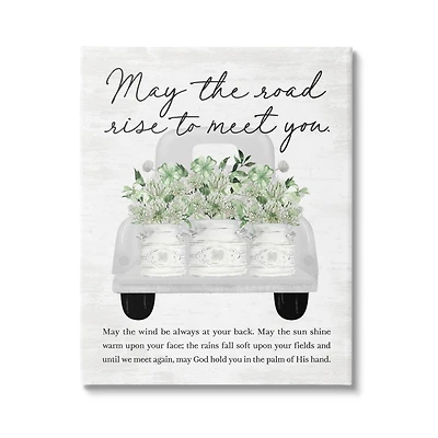 Stupell Industries Country Irish Proverb Canvas Wall Art