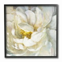Stupell Industries Close-Up Petals Black Framed Print