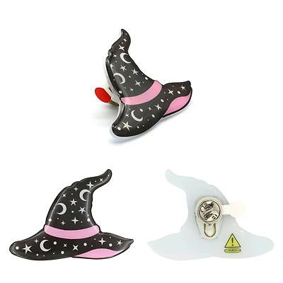 Witch Hat Light-Up Pin