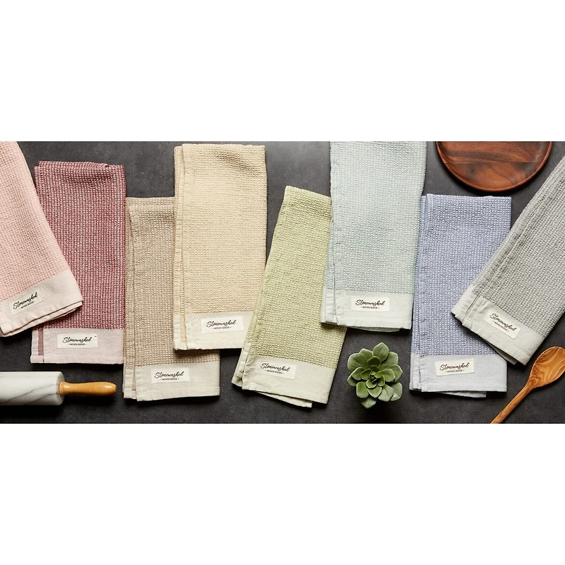 DII® Jadeite Washed Waffle Woven Dishtowels, 2ct.