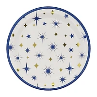 7" Blue & Gold Starburst Paper Plates, 12ct. by Ashland®
