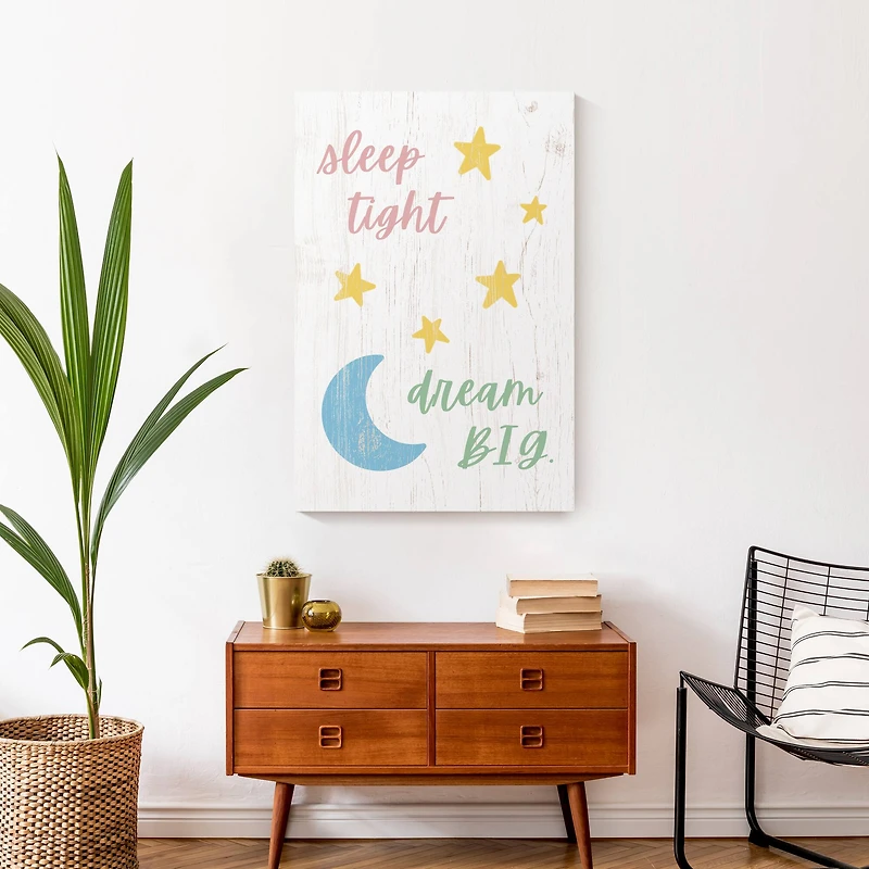 Sleep Tight Dream Big 20" x 30" Canvas Wall Art